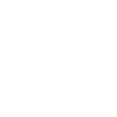 a logo that reads in a black and white font